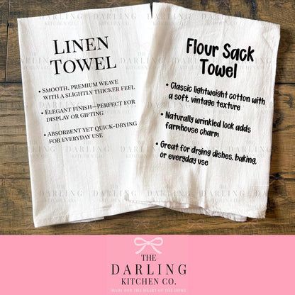 Personalized Christian Thanksgiving Tea Towel, Unique Hostess Gift Idea, Linen or Flour Sack Towels
