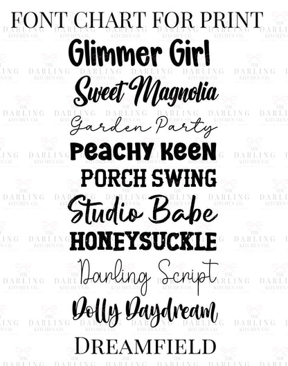 Recipe Tea Towel in Linen or Flour Sack